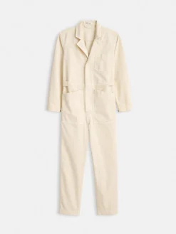 Standard Zip Jumpsuit In Herringbone