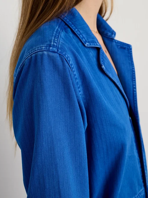 Standard Zip Jumpsuit In Herringbone