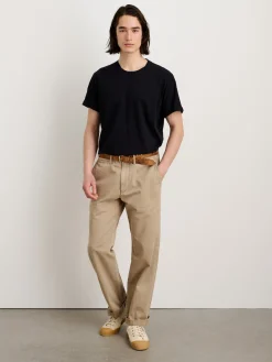 Straight Leg Pant In Vintage Washed Chino (Long Inseam)