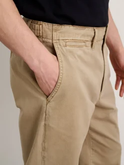 Straight Leg Pant In Vintage Washed Chino (Long Inseam)