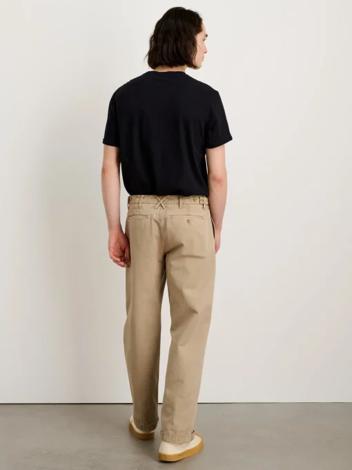 Straight Leg Pant In Vintage Washed Chino (Long Inseam)