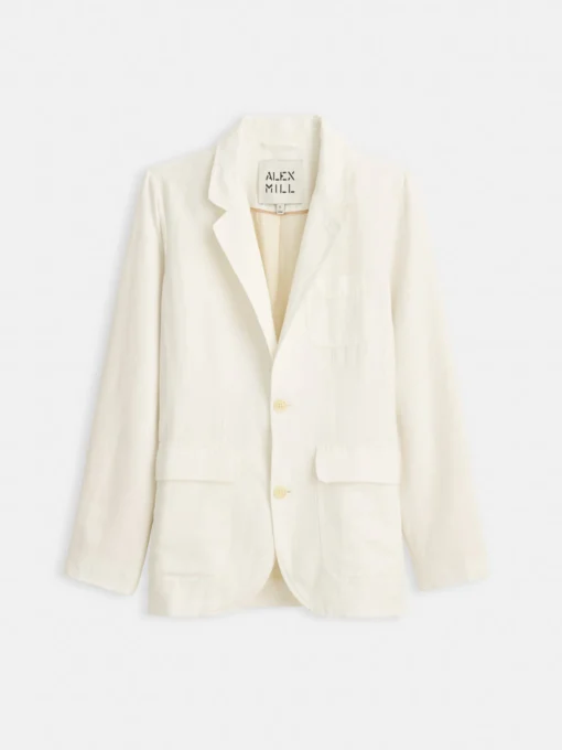 Suitish Blazer In Drapey Twill