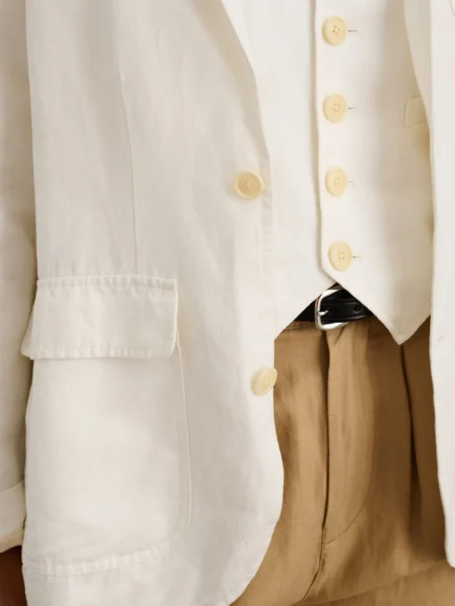 Suitish Blazer In Drapey Twill