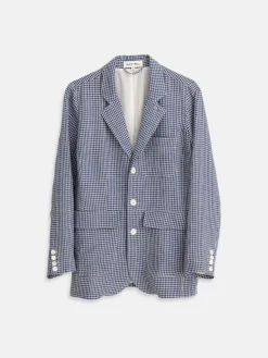 Suit(Ish) Blazer In Mini Gingham
