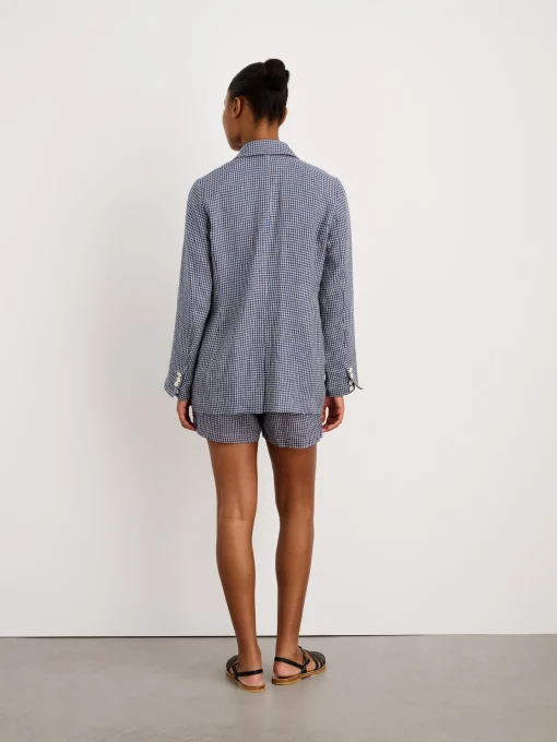 Suit(Ish) Blazer In Mini Gingham