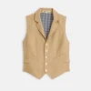 Suitish Vest In Drapey Twill
