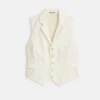 Suitish Vest In Drapey Twill