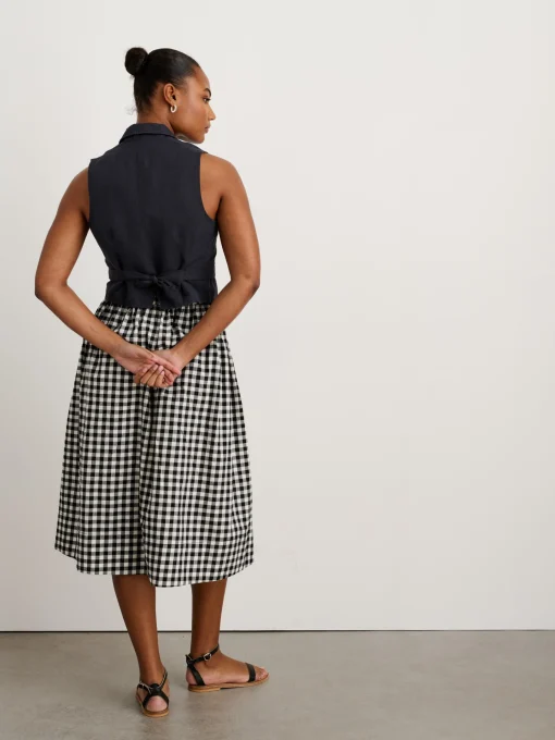 Suitish Vest In Drapey Twill
