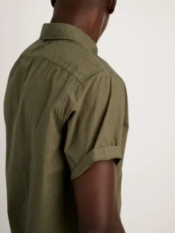 The Short Sleeve Mill Shirt In Paper Poplin