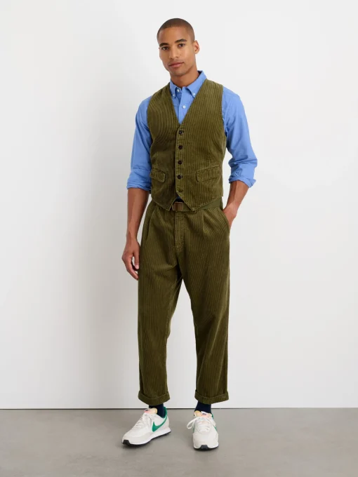 Vest In Rugged Corduroy