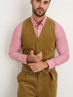 Vest In Rugged Corduroy