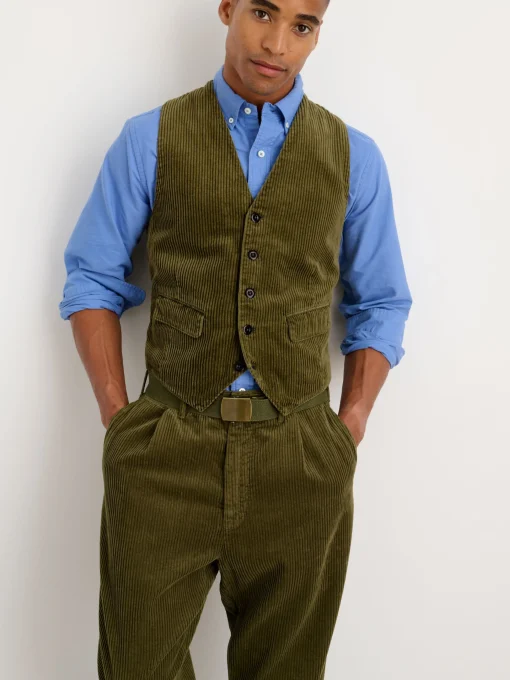 Vest In Rugged Corduroy