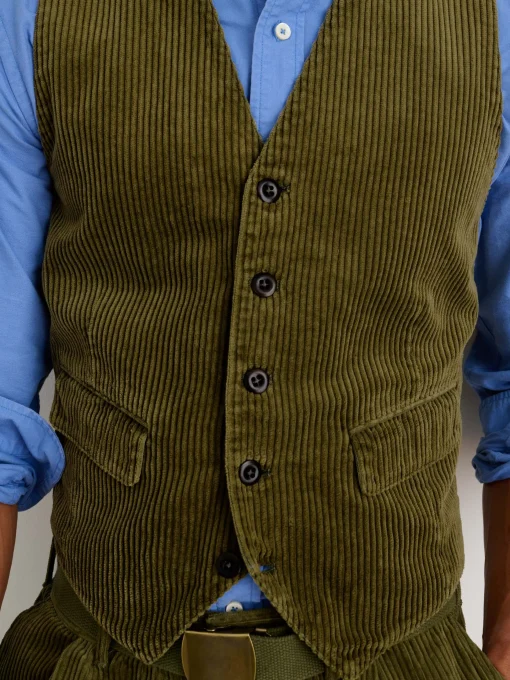Vest In Rugged Corduroy