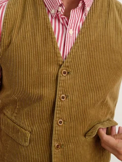 Vest In Rugged Corduroy