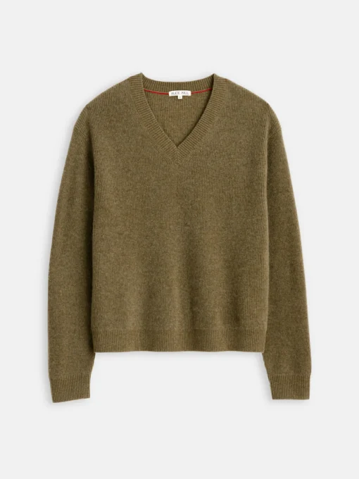 V-Neck Sweater In Lightweight Cashmere