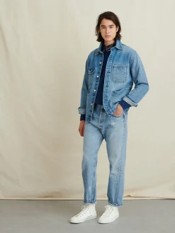 Work Jacket In Vintage Wash Denim