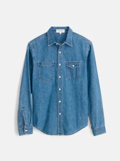 Work Shirt In Washed Denim