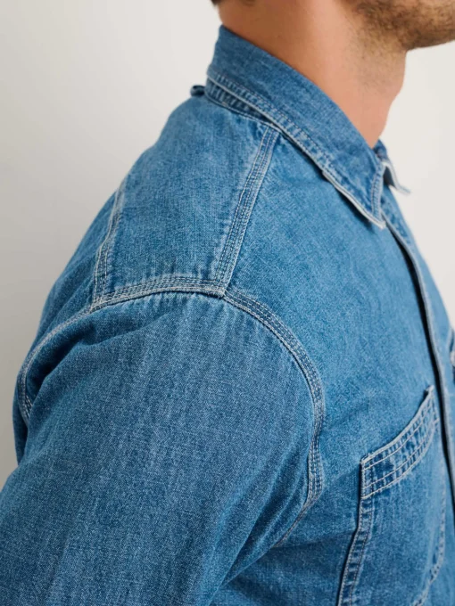 Work Shirt In Washed Denim