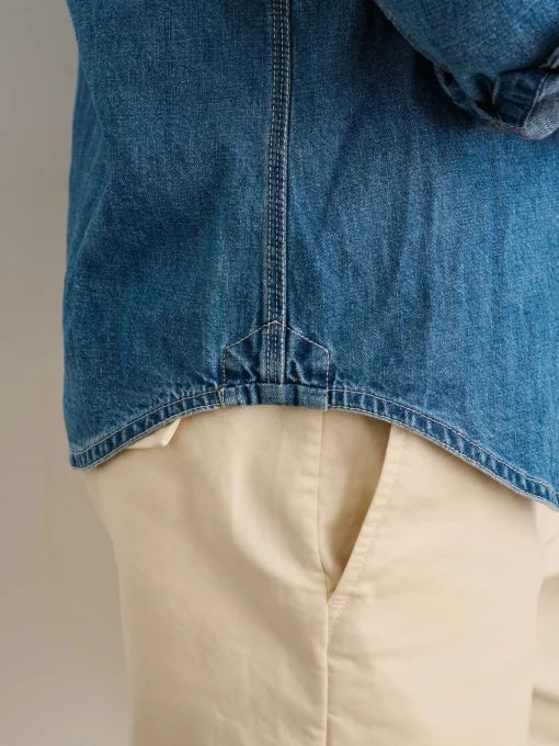 Work Shirt In Washed Denim