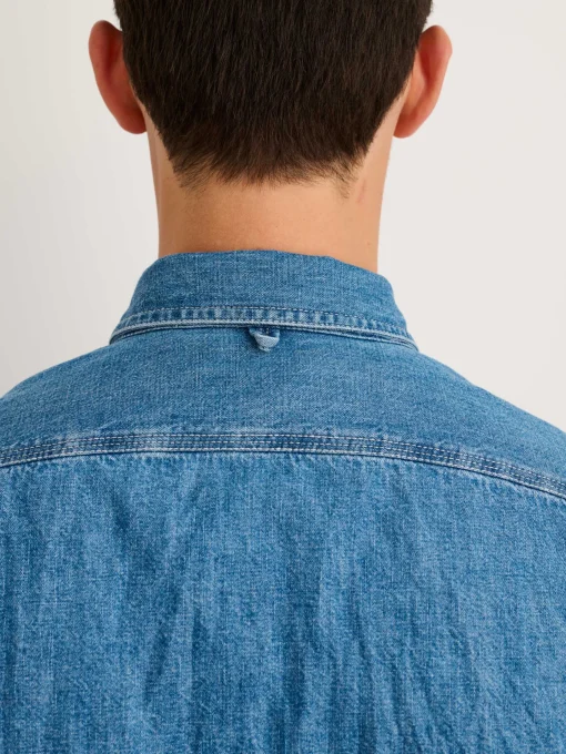 Work Shirt In Washed Denim