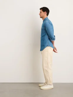 Work Shirt In Washed Denim