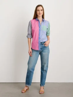 Wyatt Shirt In Mixed Stripe