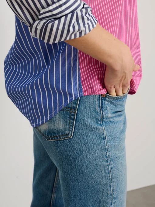 Wyatt Shirt In Mixed Stripe