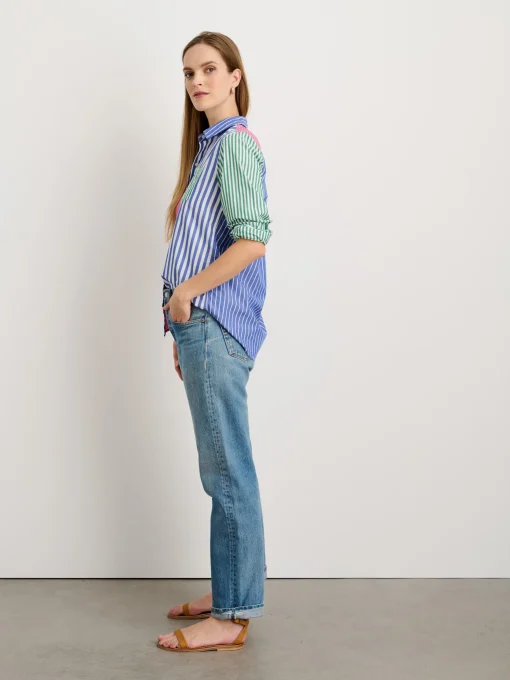 Wyatt Shirt In Mixed Stripe