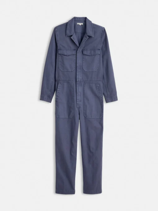 Zip Jumpsuit In Herringbone