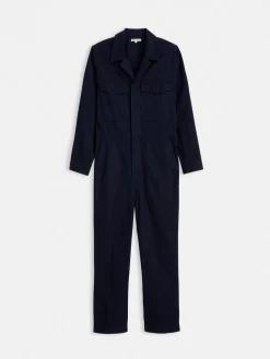 Zip Jumpsuit In Herringbone