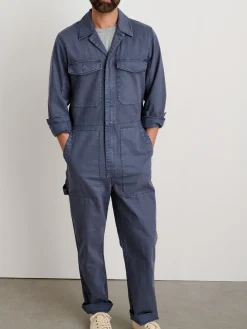 Zip Jumpsuit In Herringbone