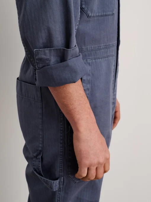 Zip Jumpsuit In Herringbone