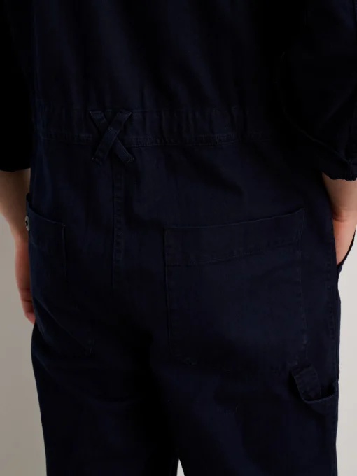 Zip Jumpsuit In Herringbone