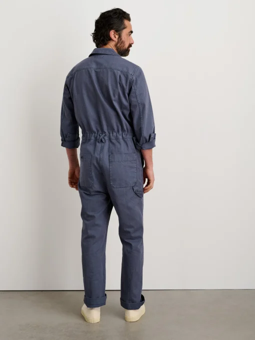 Zip Jumpsuit In Herringbone