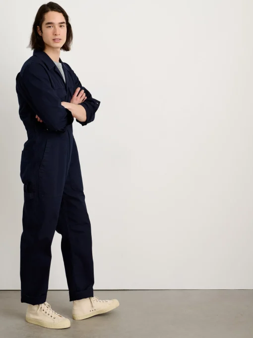Zip Jumpsuit In Herringbone