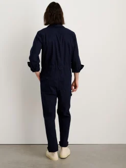 Zip Jumpsuit In Herringbone